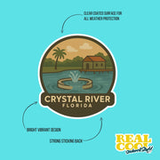Crystal River Florida Sticker | Crystal River Travel Decal