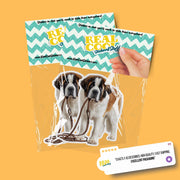 St Bernard Sticker | Saint Bernard Sticker | Walk The Dog Sticker
