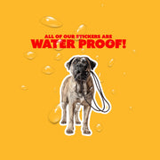 Bull Mastiff Sticker | Bull Mastiff Decal | Walk The Dog Sticker