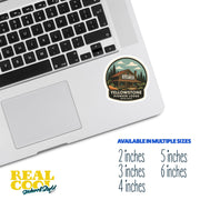 Yellowstone Pioneer Lodge Sticker | Montana Travel Decal | Montana Illustration Sticker