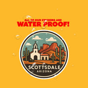 Scottsdale Lodge Sticker | Scottsdale Travel Decal | Scottsdale Arizona Illustration Sticker