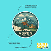 Aspen Sticker | Aspen Travel Decal | Aspen Colorado Illustration Sticker