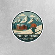 The St. Regis Aspen Resort Sticker | Aspen Travel Decal | Aspen Colorado Illustration Sticker