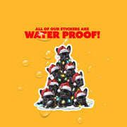 French Bulldog Sticker | French Bulldog Christmas Sticker | Frenchie Sticker