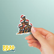 Rottweiler Sticker | Rottweiler Christmas Sticker | Rotty Decal
