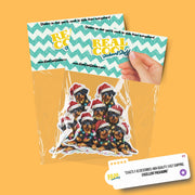 Rottweiler Sticker | Rottweiler Christmas Sticker | Rotty Decal