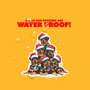 Rottweiler Sticker | Rottweiler Christmas Sticker | Rotty Decal