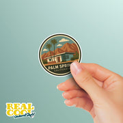 Palm Springs Sticker | Palm Springs California Sticker Travel Decal |Palm Springs Illustration Sticker