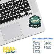 Alaska Sticker | Alaska Sticker Travel Decal |Northern Lights Illustration Sticker