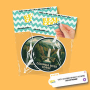 Columbia River Gorge Sticker | Oregon Sticker Travel Decal |Columbia River Gorge Illustration Sticker