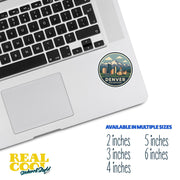 Denver Sticker | Denver Travel Decal | Denver Colorado Illustration Sticker
