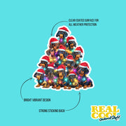 Dachshund Sticker | Dachshund Christmas Sticker |Dachshund Decal
