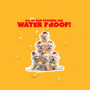 Maltese Sticker | Maltese Christmas Sticker | Maltese Decal