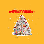 American Eskimo Sticker | American Eskimo Christmas Sticker | Amercian Eskimo Dog Decal