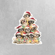 Shih-Tzu Sticker | Shih-Tzu Christmas Sticker | Shih-Tzu Decal