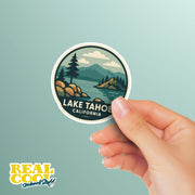 Lake Tahoe Sticker | Lake Tahoe Travel Decal | Lake Tahoe Illustration Sticker