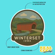 Winterset Iowa Sticker | Winterset Travel Decal | Iowa Decal