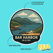 Bar Harbor Maine Sticker | Bar Harbor Travel Decal | Maine Illustration Sticker