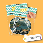 Bar Harbor Maine Sticker | Bar Harbor Travel Decal | Maine Illustration Sticker