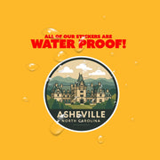 Asheville North Carolina Sticker | Asheville Travel Decal | North Carolina Illustration Sticker