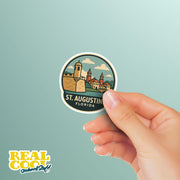 St. Augustine Sticker | St. Augustine Travel Decal | St. Augustine Florida Illustration Sticker