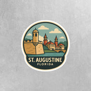 St. Augustine Sticker | St. Augustine Travel Decal | St. Augustine Florida Illustration Sticker