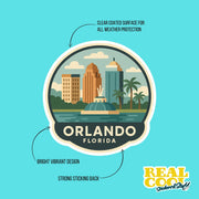Orlando Florida Sticker | Orlando Travel Decal | Orlando Florida Illustration Sticker