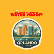 Orlando Florida Sticker | Orlando Travel Decal | Orlando Florida Illustration Sticker