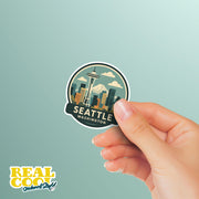 Seattle Washington Sticker | Seattle Travel Decal | Seattle Illustration Sticker