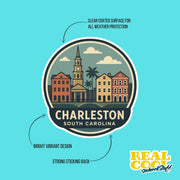 Charleston South Carolina Sticker | Charleston Travel Decal | Charleston Illustration Sticker