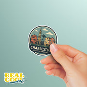 Charleston South Carolina Sticker | Charleston Travel Decal | Charleston Illustration Sticker