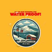 Bridgton Harrison Maine Sticker | Bridgton Harrison Travel Decal | Maine Illustration Sticker