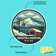 Bridgton Harrison Maine Sticker | Bridgton Harrison Travel Decal | Maine Illustration Sticker