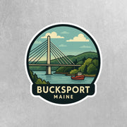 Bucksport Maine Sticker | Bucksport Travel Decal | Maine Illustration Sticker
