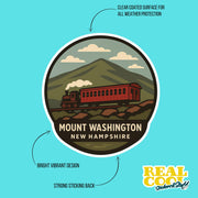 Mount Washington New Hampshire | Cog Railway Sticker | New Hampshire Decal