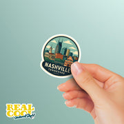 Nashville Sticker | Nashville Tennessee Travel Decal | Nashville Illustration Sticker