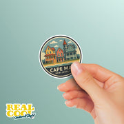 Cape May New Jersey Sticker | Cape May Travel Decal | Cape May Illustration Sticker
