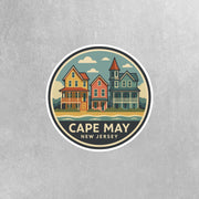 Cape May New Jersey Sticker | Cape May Travel Decal | Cape May Illustration Sticker