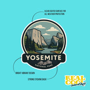 Yosemite National Park Sticker | Yosemite Travel Decal | Yosemite Illustration Sticker