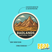 Badlands National Park Sticker | Badlands National Park Travel Decal | Badlands National Park Illustration Sticker