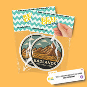 Badlands National Park Sticker | Badlands National Park Travel Decal | Badlands National Park Illustration Sticker