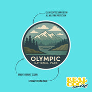Olympic National Park Sticker | Olympic National Park Travel Decal | Olympic National Park Illustration Sticker