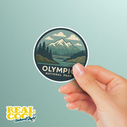 Olympic National Park Sticker | Olympic National Park Travel Decal | Olympic National Park Illustration Sticker