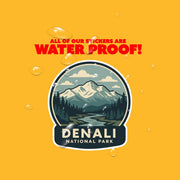 Denali National Park Sticker | Denali National Park Travel Decal | Denali National Park Illustration Sticker