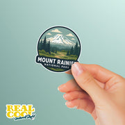 Mount Rainier National Park Sticker | Mount Rainier National Park Travel Decal | Mount Rainier National Park Illustration Sticker