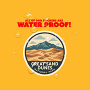 Great Sand Dunes National Park Sticker | Great Sand Dunes National Park Travel Decal | Great Sand Dunes National Park Illustration Sticker