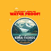 Kenai Fjords National Park Sticker | Kenai Fjords National Park Travel Decal | Kenai Fjords National Park Illustration Sticker