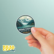 Kenai Fjords National Park Sticker | Kenai Fjords National Park Travel Decal | Kenai Fjords National Park Illustration Sticker