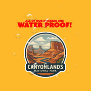 Canyonlands National Park Sticker | Canyonlands National Park Travel Decal | Canyonlands National Park Illustration Sticker
