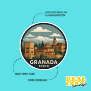 Granada Spain Sticker | Granada Spain Travel Decal | Spain Sticker